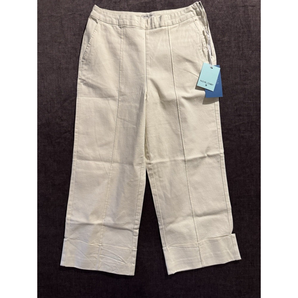 Rachel Comey Target Pants  Ivory Wide Leg High Rise Cotton Casual Size 12 NWT